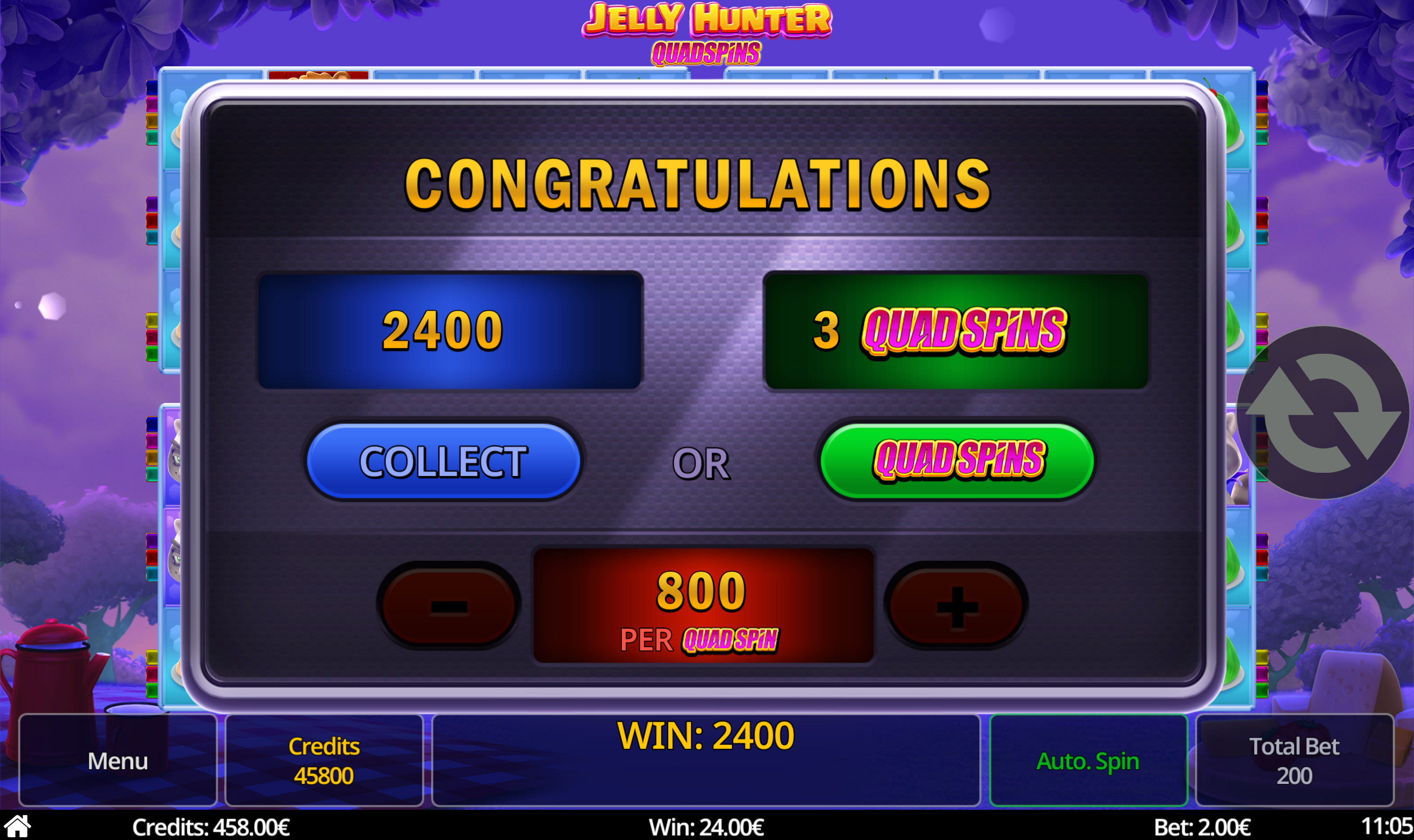 Jelly Hunter Quadspins