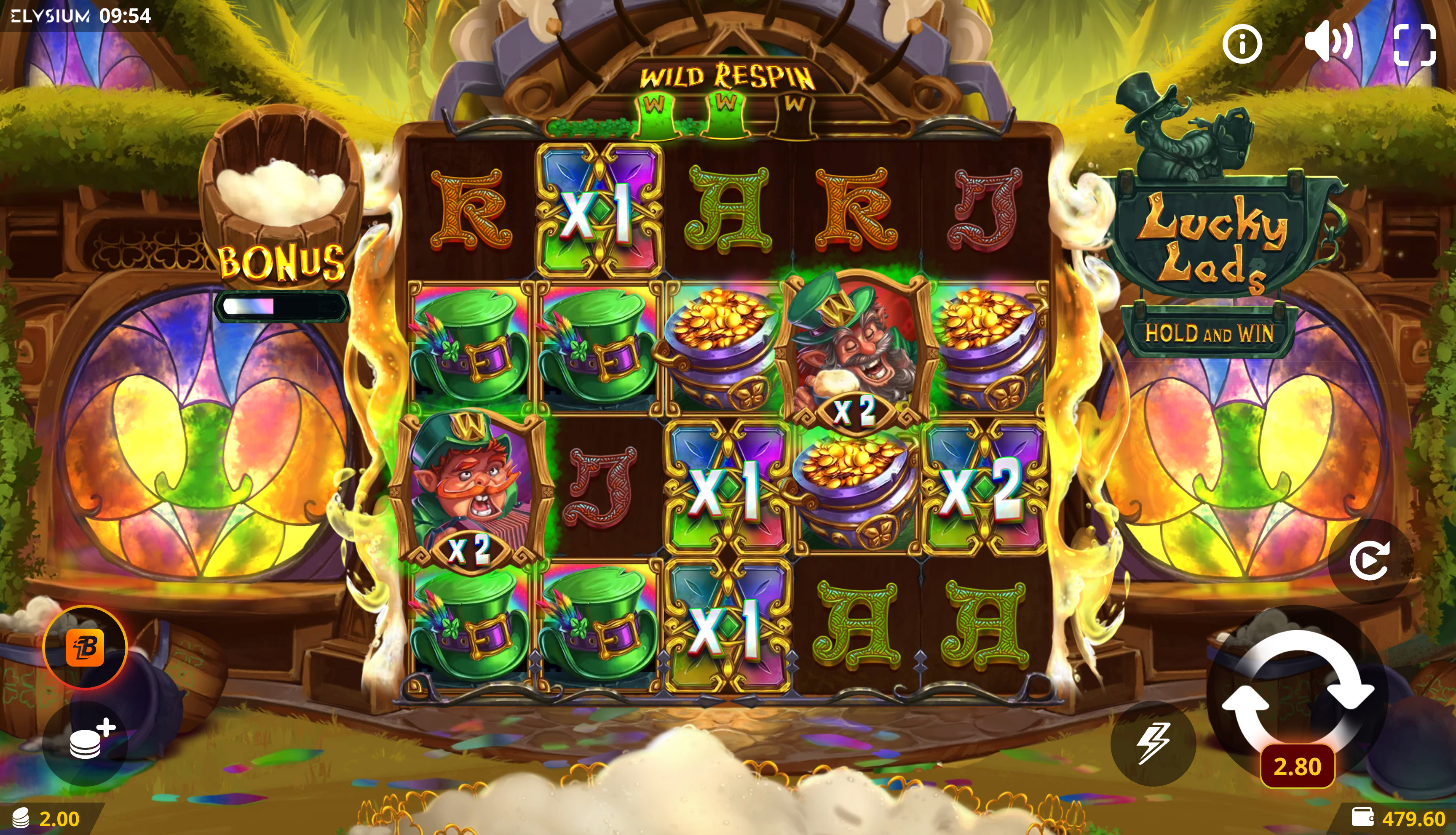 Lucky Lads Hold & Win