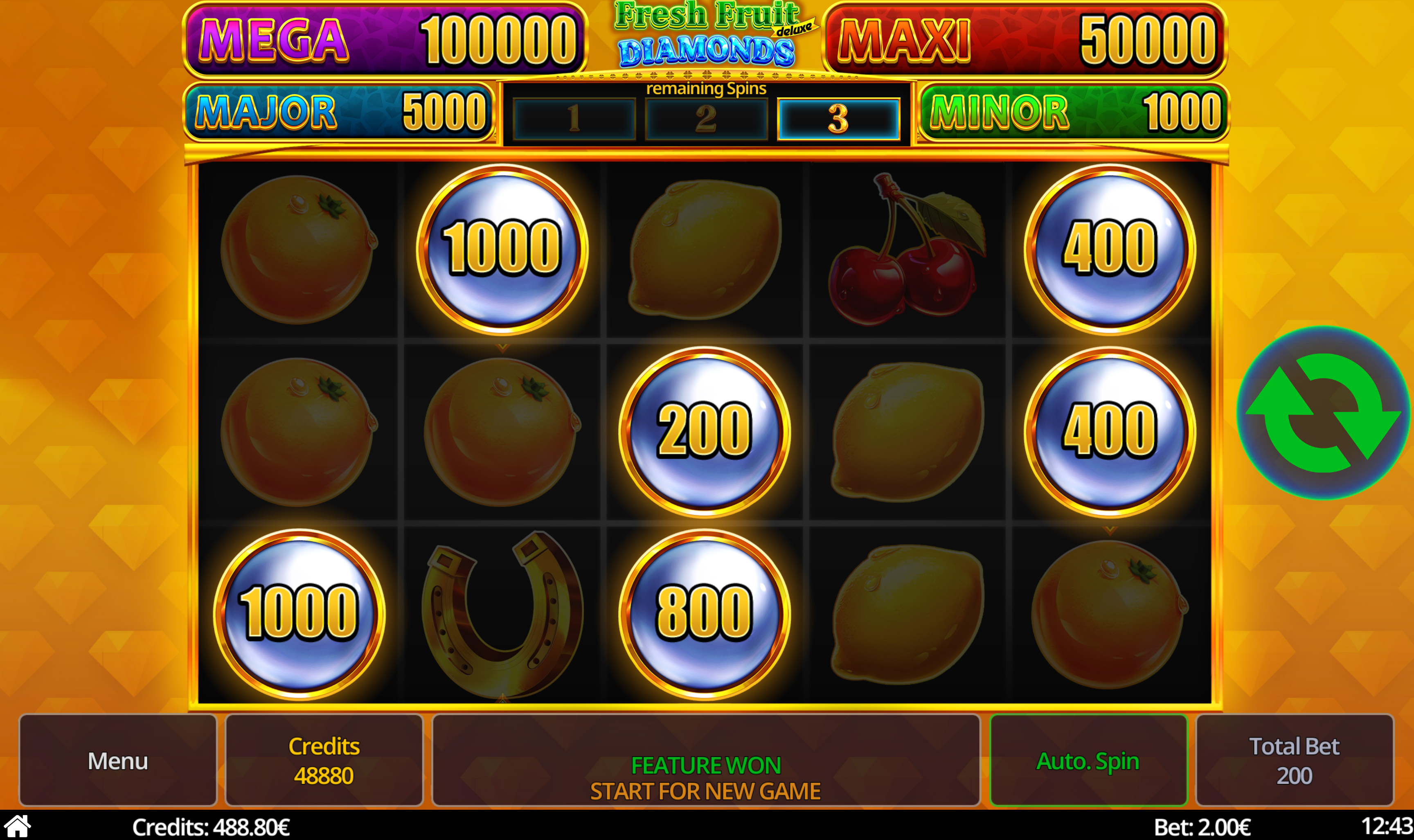 Fresh Fruit deluxe Diamonds