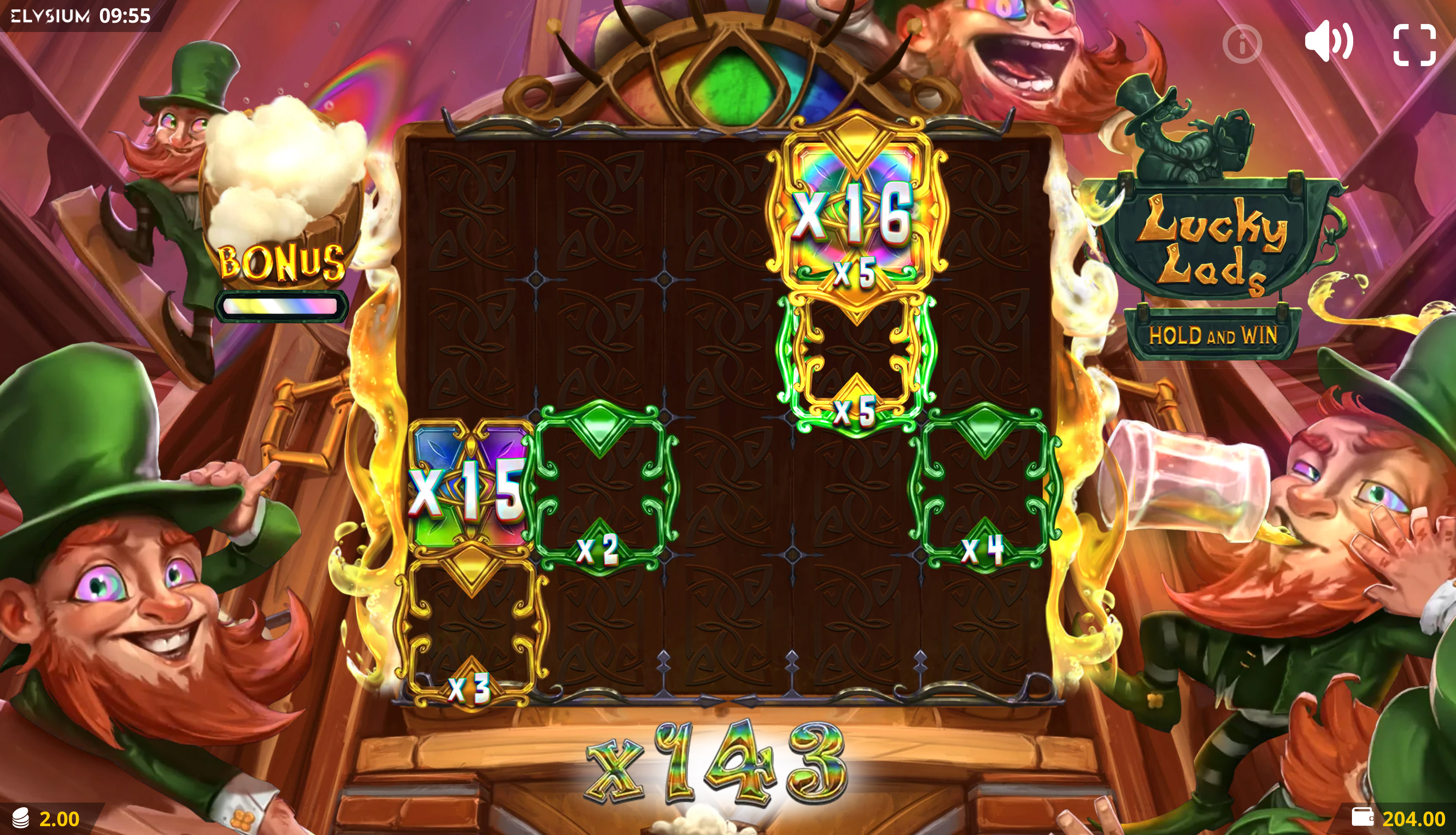 Lucky Lads Hold & Win