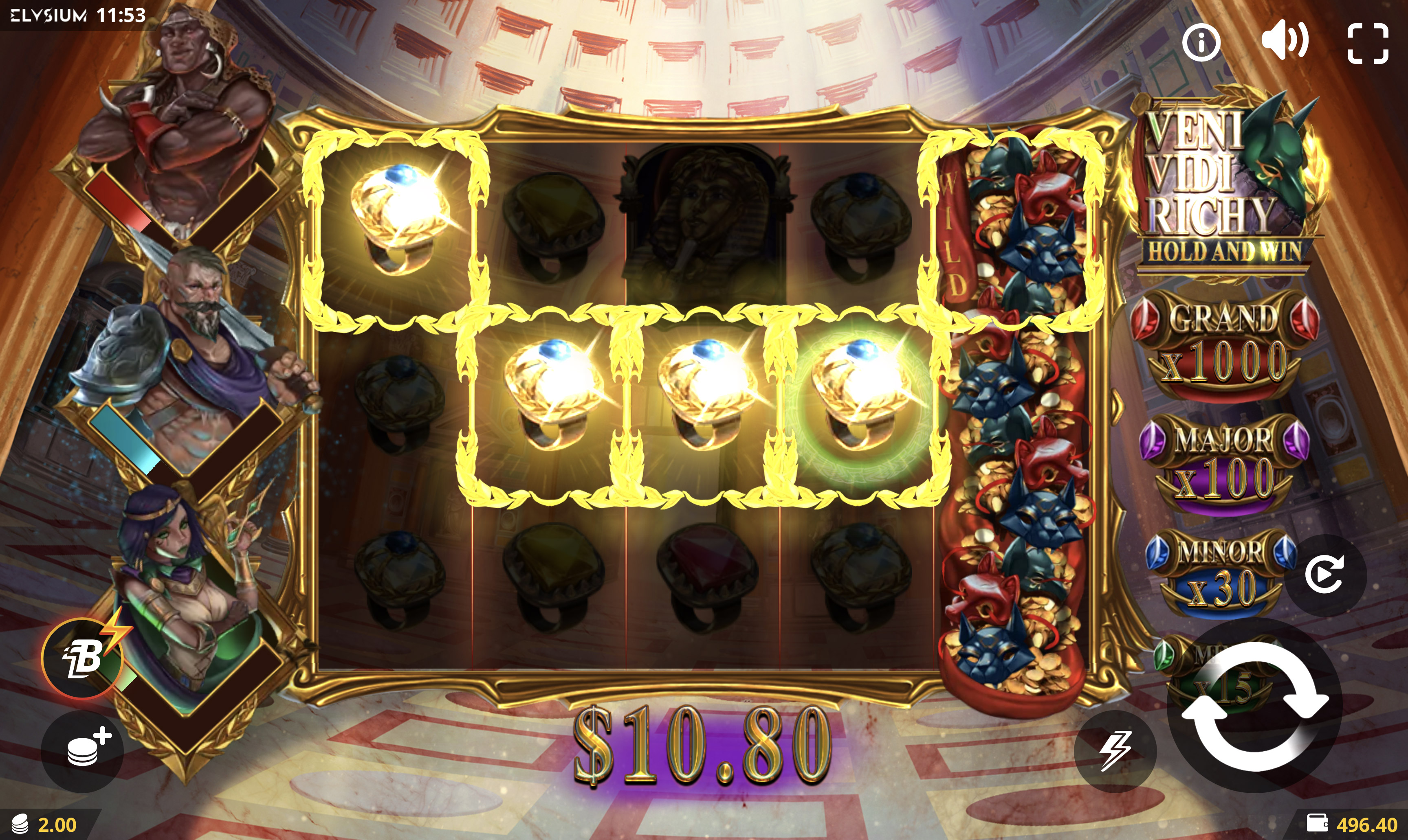 Veni Vidi Richy Hold and Win