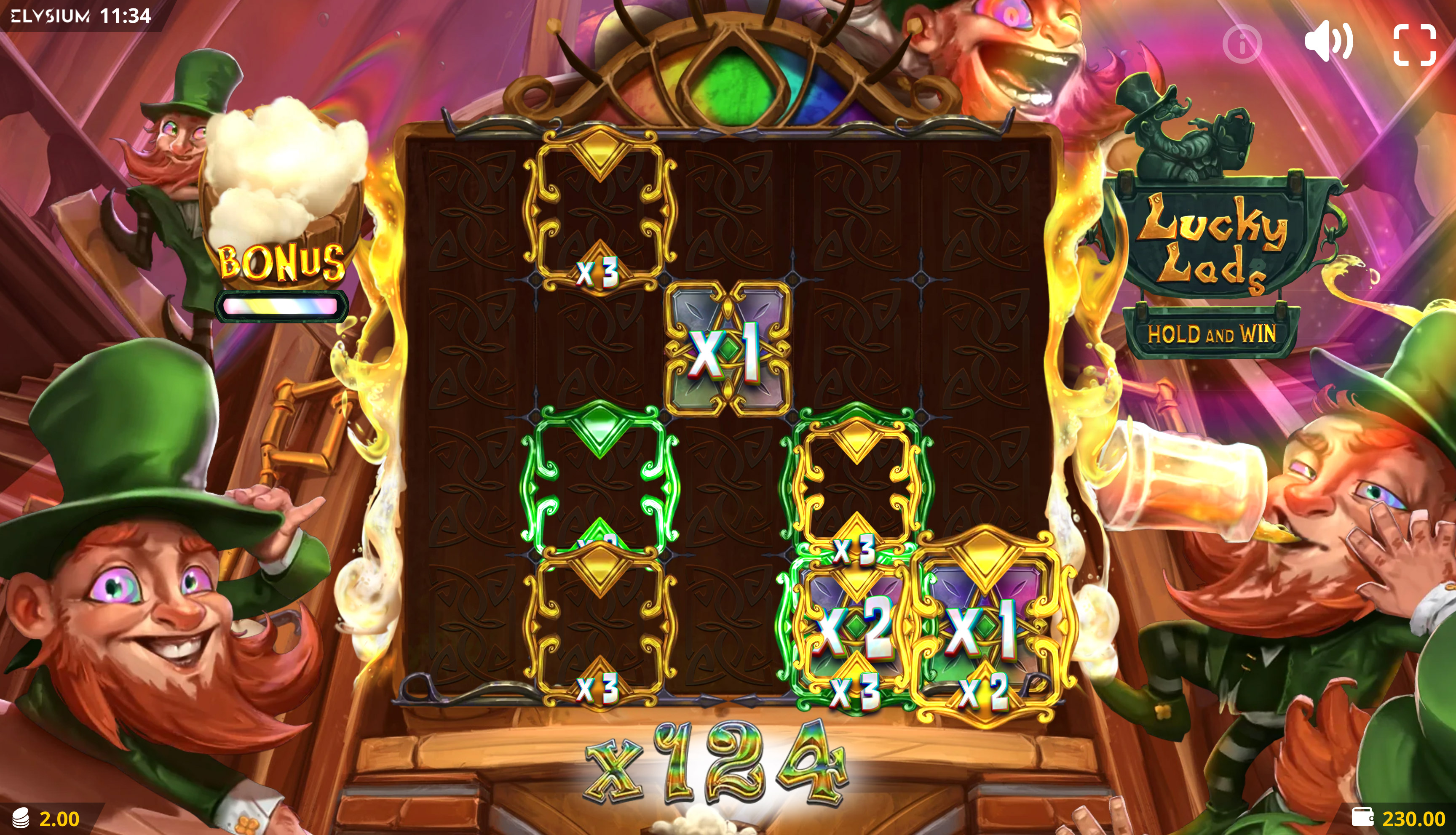 Lucky Lads Hold & Win